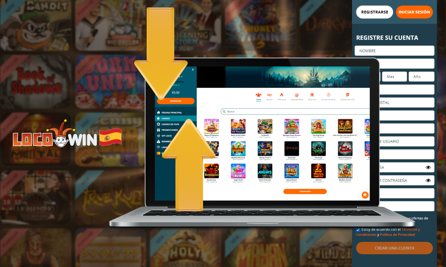 Etapes pour commencer à jouer au Locowin Casino